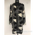 Knitted Winter Jacquard Coat Blazer